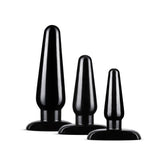 Anal Adventures - Basic Anal Plug Kit - Black